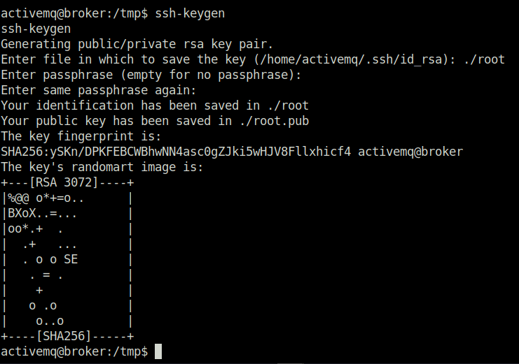 HTB - Broker ssh-keygen
