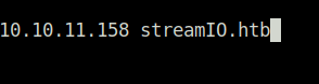 HTB - StreamIO adding hostname