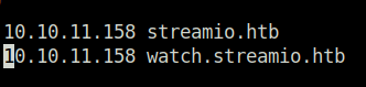 HTB - StreamIO adding subdomain to host file