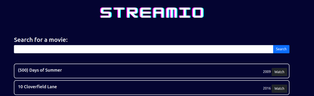 HTB - StreamIO Search for a movie