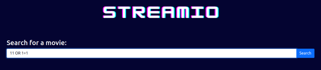 HTB - StreamIO trying payload