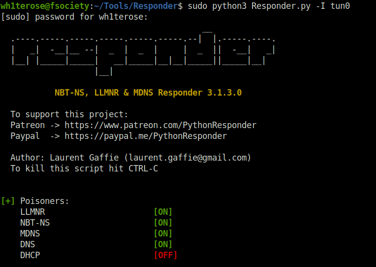 HTB - StreamIO Setting up responder