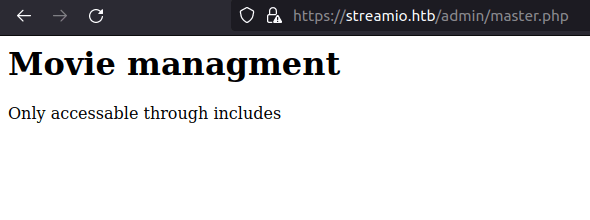 HTB - StreamIO Movie Management