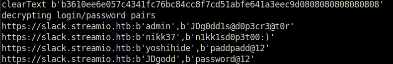 HTB - StreamIO getting some passwords