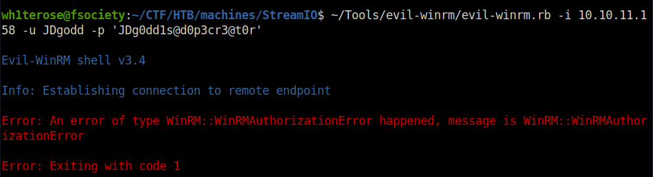 HTB - StreamIO no shell