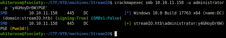 HTB - StreamIO spray the admin password