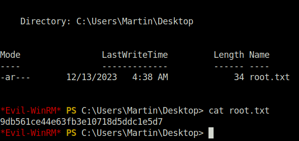 HTB - StreamIO root.txt