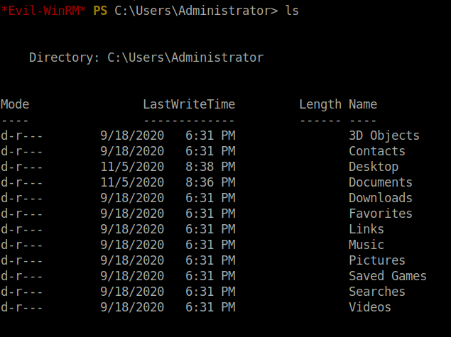 HTB - Blackfield Administrator home directory