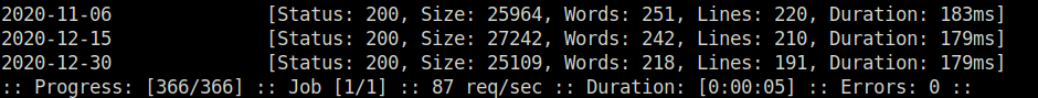HTB - Intelligence ffuf result