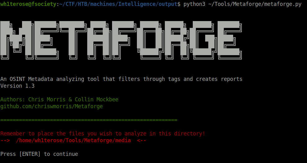 HTB - Intelligence Using Metaforge