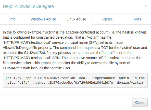 HTB - Intelligence AllowedToDelegate abuse
