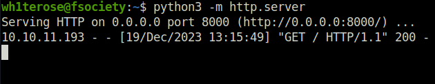 HTB - Mentor python HTTP server