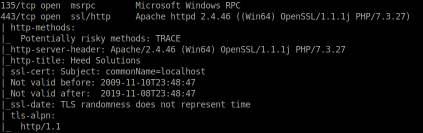 HTB - Atom nmap scan
