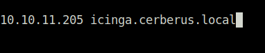 HTB - Cerberus adding hostname