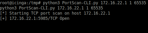 HTB - Cerberus performing local port scan