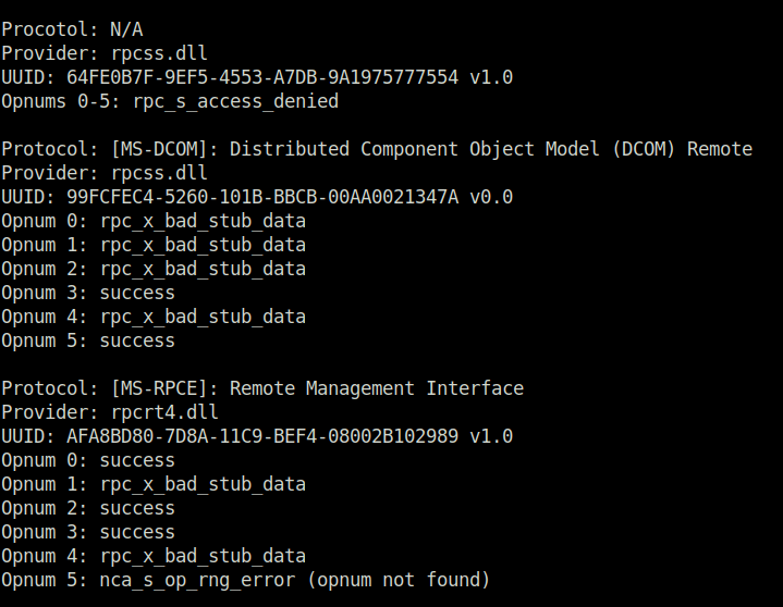 HTB - APT Opnum value bruteforce