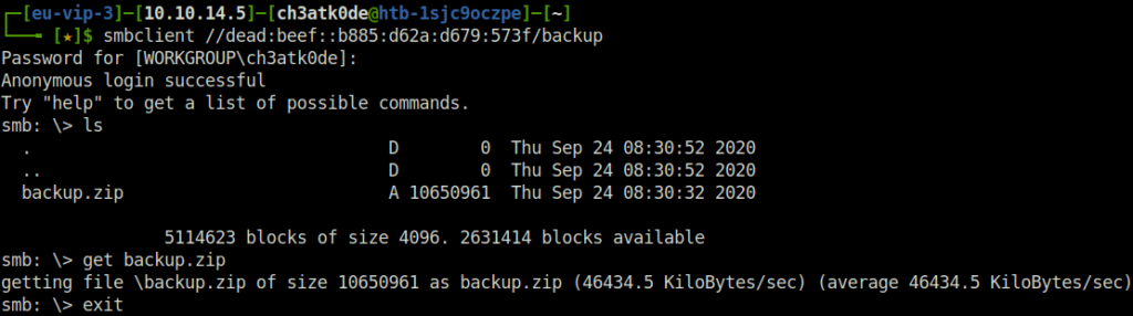 HTB - APT SMB Enumeration