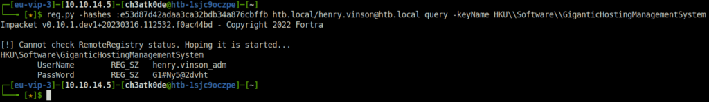 HTB - APT getting the password