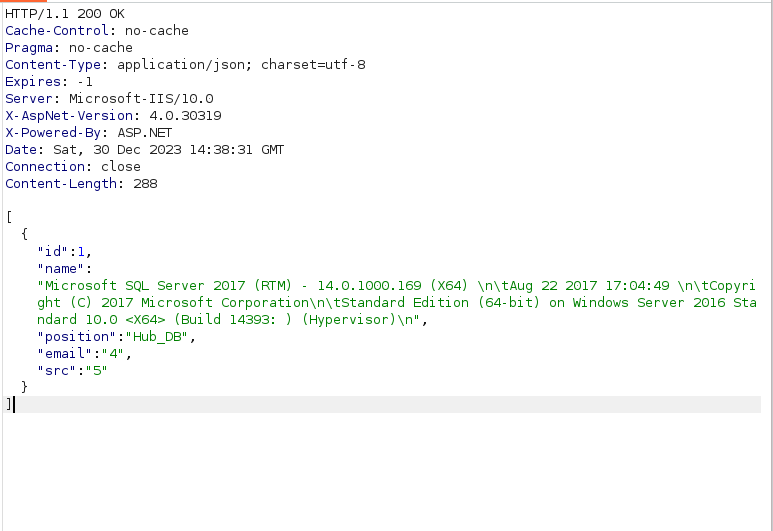 HTB - Multimaster Microsoft SQL Server 2017 running