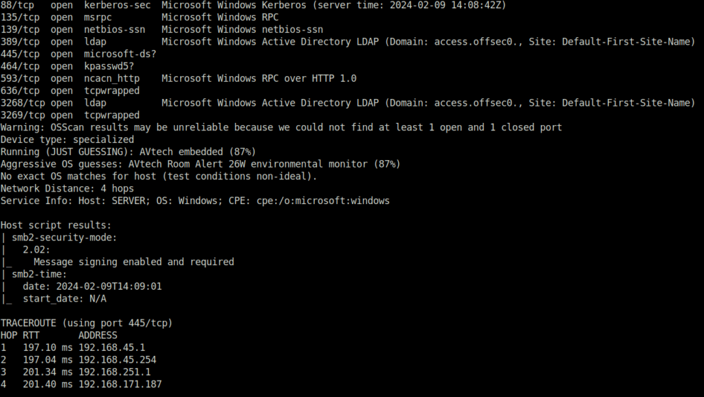 PG - Access nmap scan