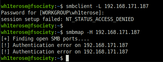 PG - Access SMB Enumeration