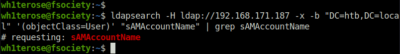 PG - Access LDAP user enumeration