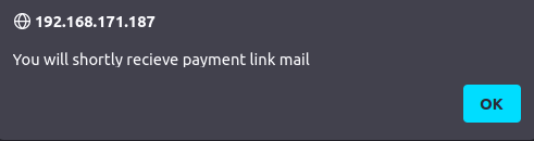 PG - Access Pop up alert