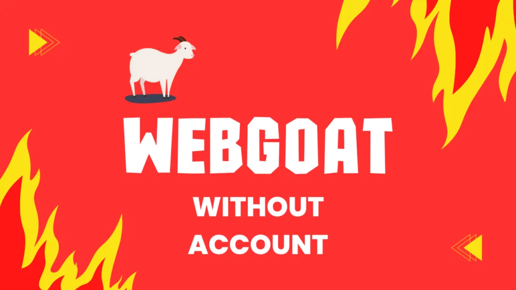 Webgoat - Without account