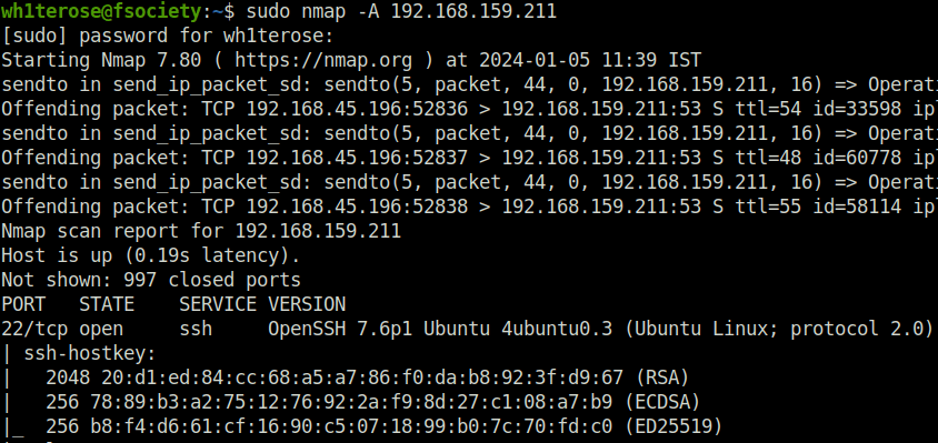 PG - Election1 nmap scan