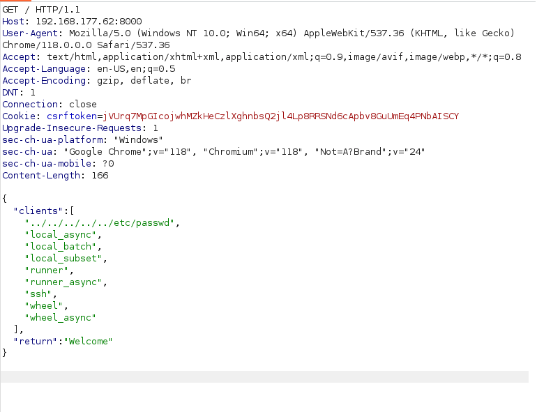 PG - Twiggy Burpsuite GET request