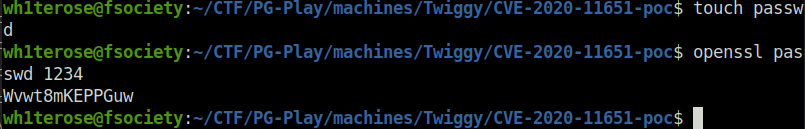 PG - Twiggy creating a password