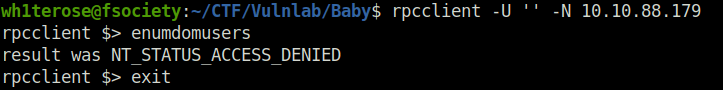 Vulnlab - Baby RPC Enumeration