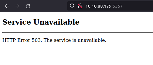 Vulnlab - Baby Service Unavailable error