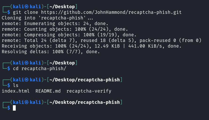 Hacking Windows with Fake Captchas git clone POC