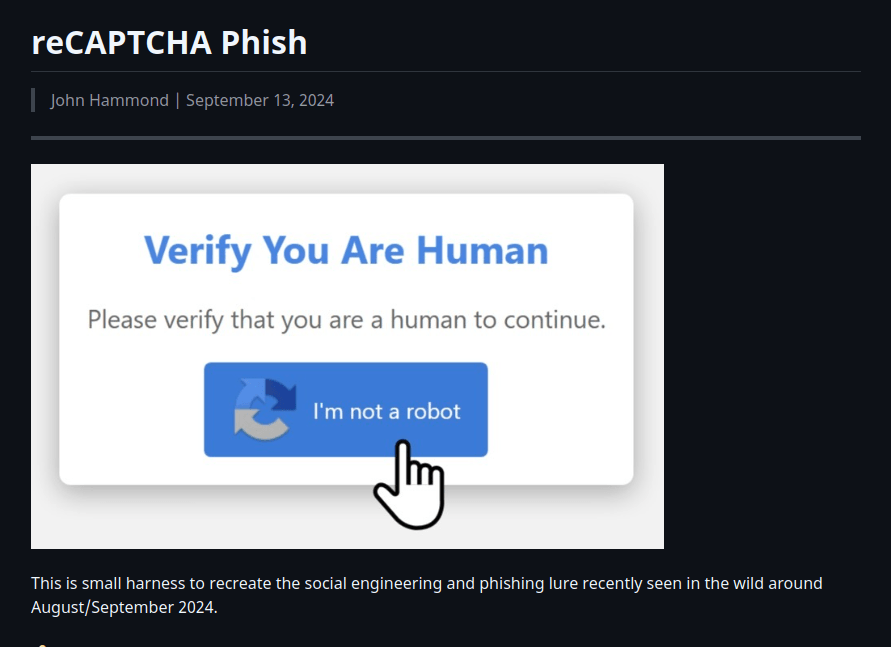 Hacking Windows with Fake Captchas John POC
