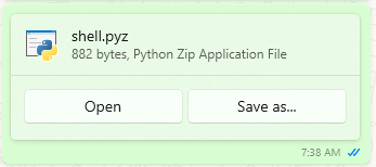 Hacking Windows via WhatsApp Messenger RCE shell.pyz